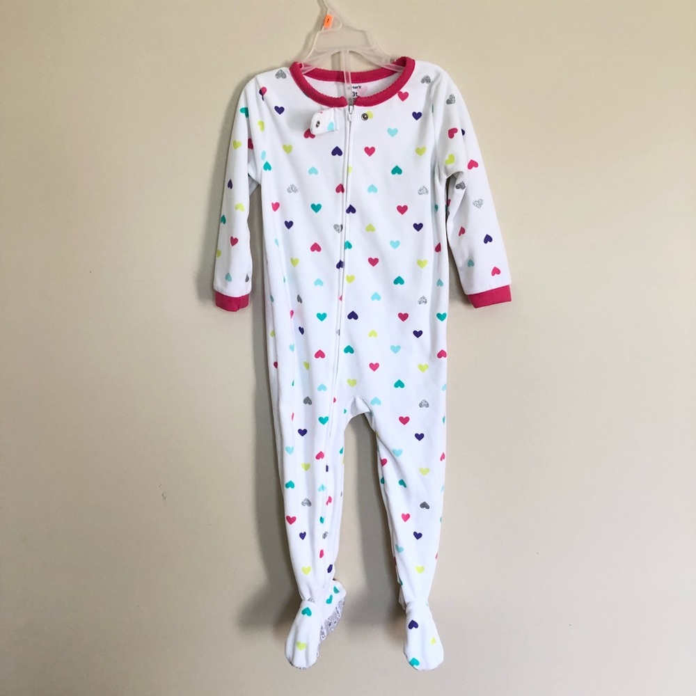 Brand New Lot of 2 Carters Footed Onesie Pajama 3T